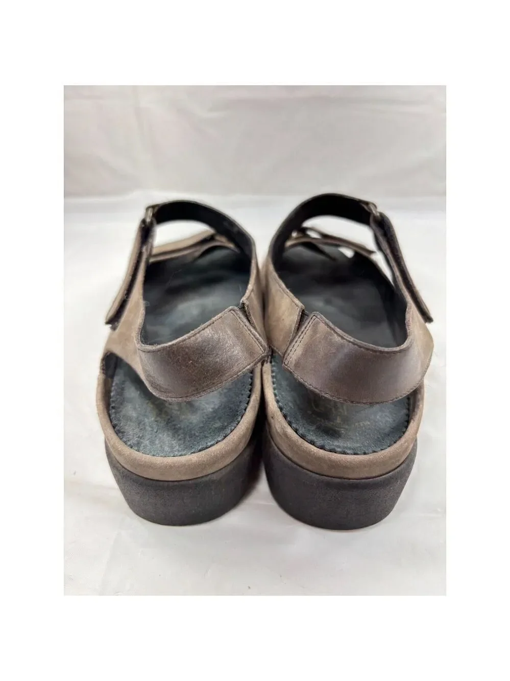 DUREA GREENWAY LEATHER SANDALS Women's size 8 brown